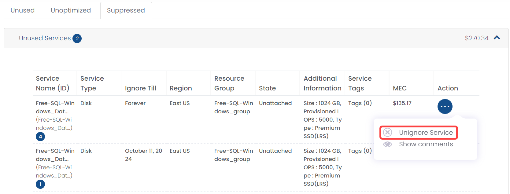 Service Option Panel Articles
