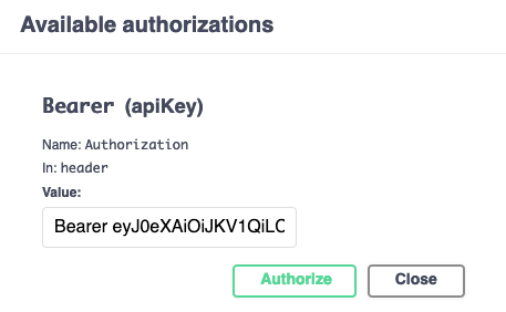 Enabling HTTP Bearer authentication